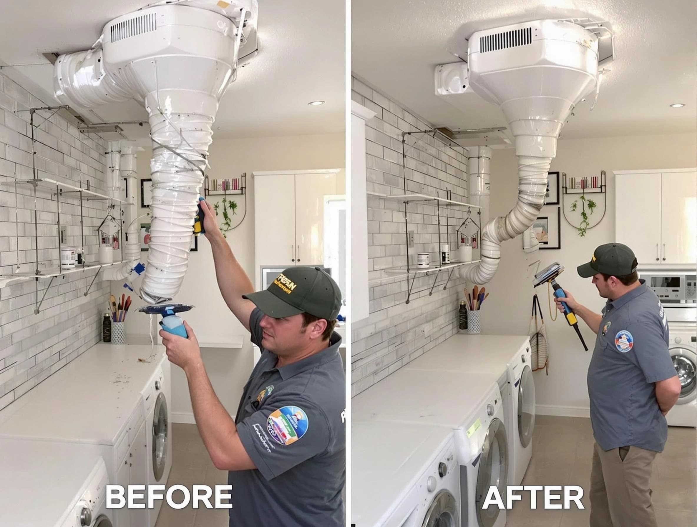 Professional dryer exhaust vent cleaning by Lawrence Dryer Vent Cleaning in Lawrence