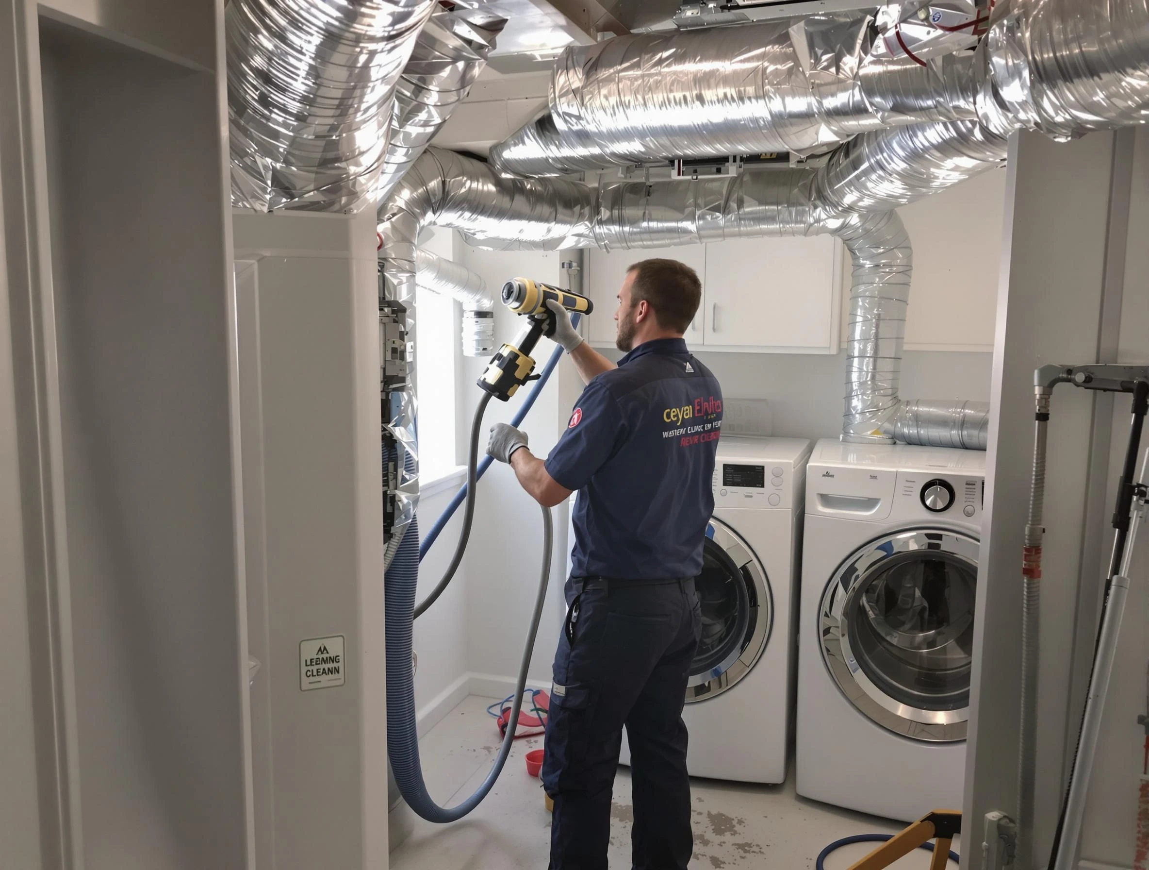 Lawrence Dryer Vent Cleaning specialist using advanced equipment for thorough duct cleaning in Lawrence